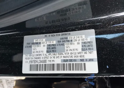 2020 Mazda Cx-5 Grand Touring z USA, uszkodzony, nr VIN JM3KFBDMXL0848866